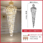 Luxury Crystal Chandelier for Duplex Building, Hotel Lobby, Villa Staircase & Hall