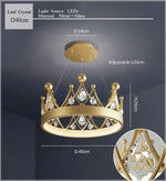Nordic Princess LED Chandelier for Home Living Dining Bedroom - Simple Elegant Design