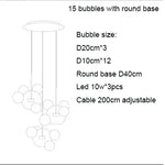 Nordic Mickey LED Glass Ball Pendant Light for Home Decor and Kitchen Lighting