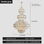Crystal Villa Chandelier Pendant - Modern European Style Luxury Hotel Lobby Light