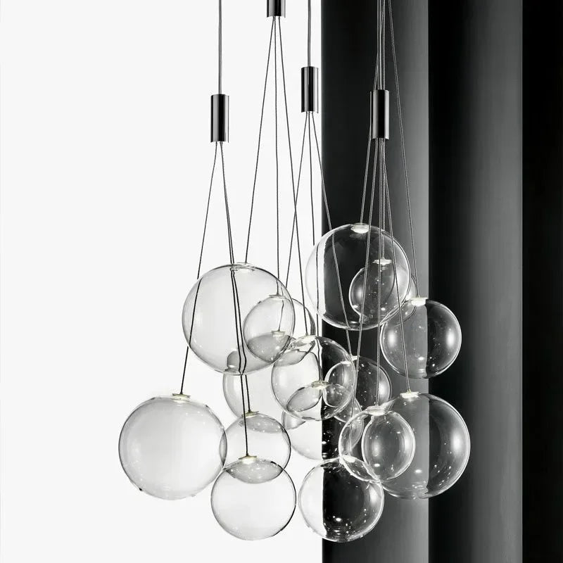 Glass Ball LED Pendant Lamps: Stylish Lighting for Kitchen, Bedroom, Living & Dining Room