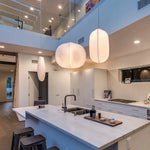 Silk Chandelier: Nordic Wabi Sabi LED Pendant Light for Home, Bar, and Dining Room