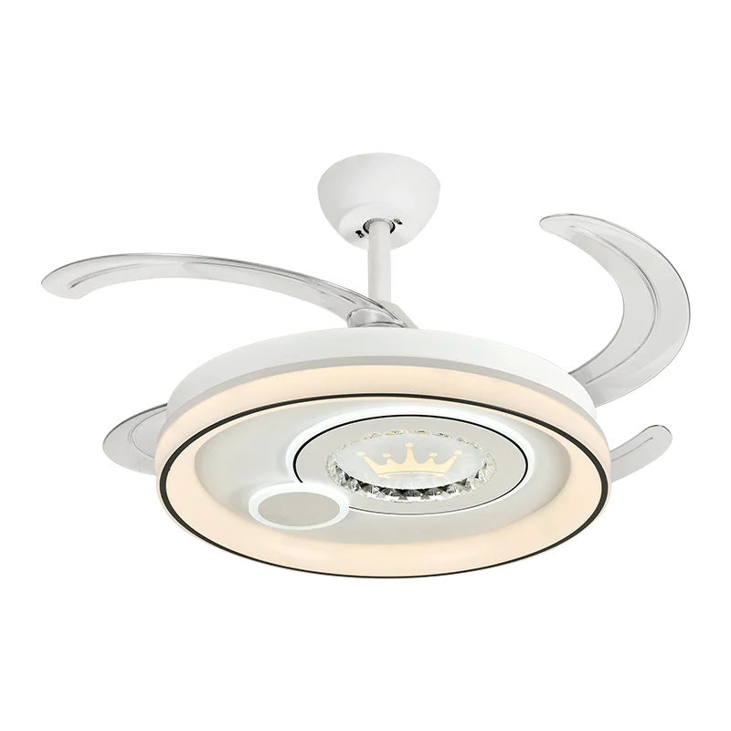 Dimmable Smart Bedroom Ceiling Fan Light with Remote Control