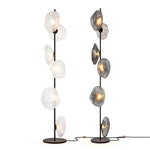 Nordic Glass Shade LED Floor Lamp for Minimalist Living Room & Bedroom