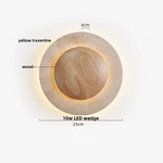 Terrazzo Marble Stone LED Wall Sconce Lamp, Modern Nordic Bedside Light