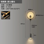 LED Moon Wall Light American Style Bedroom Decor Copper Wall Lamp