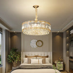 Crystal Chandelier: Elegant Modern Lighting for Living Room, Bedroom, and Restaurant.