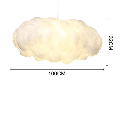 Cloud Cotton Pendant Light Chandelier for Living Dining Room