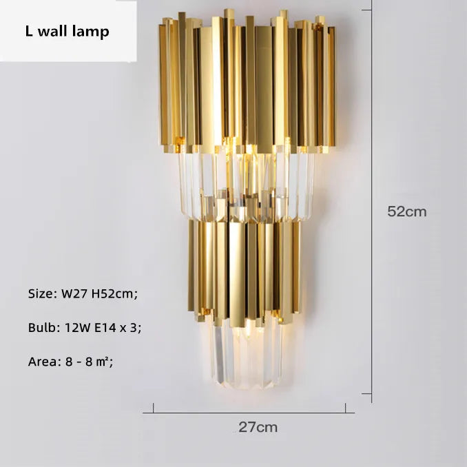 Gold Crystal LED Pendant Lights for Dining Room - Stunning Indoor Suspension Fixtures