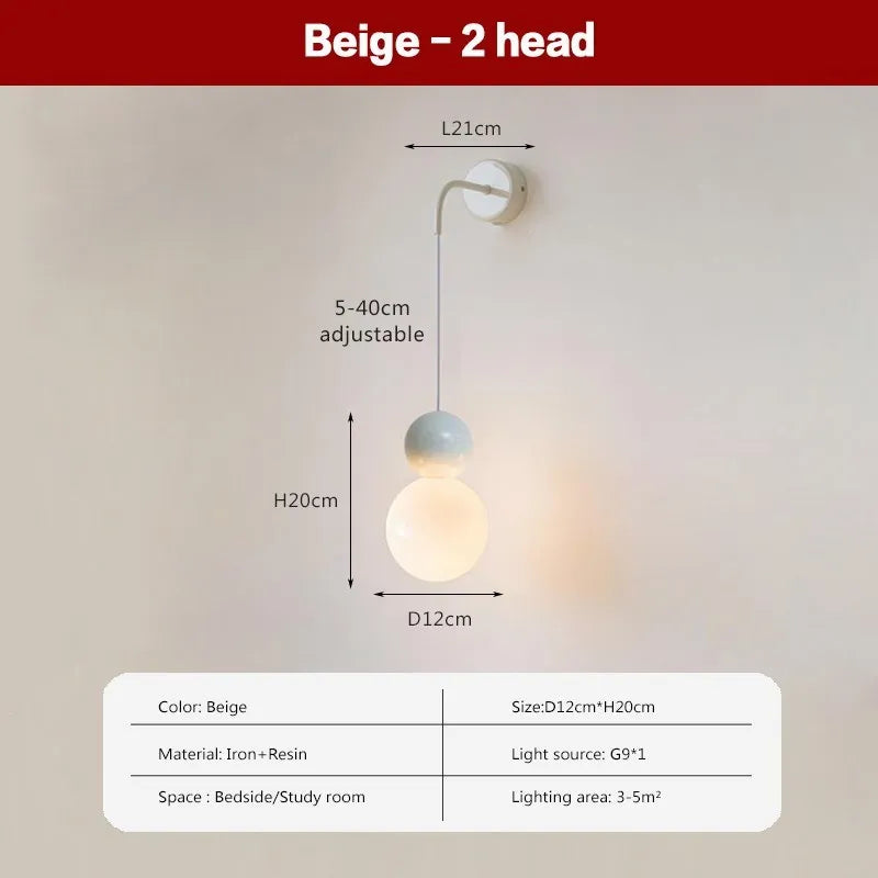 Macaroon LED Pendant Light for Bedroom Living Room Decor