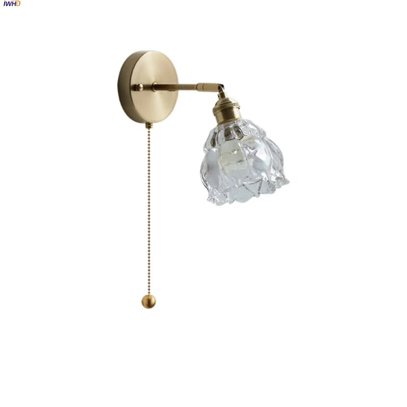 Clear Glass LED Wall Sconce Modern Rotate Stair Light