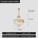 French Bead Chain Crystal Chandelier for Luxury Spaces