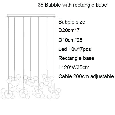 Nordic Mickey LED Glass Ball Pendant Light for Home Decor and Kitchen Lighting