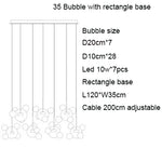 Nordic Mickey LED Glass Ball Pendant Light for Home Decor and Kitchen Lighting
