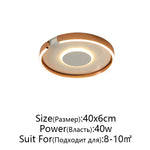 RoseGold LED Ceiling Light for Home Living Room Bedroom Dining Room