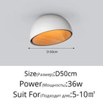 Wood Grain Bevel Ceiling Lamp for Corridor Bedroom Living Room