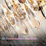 Crystal LED Chandelier | Long Stairway Villa Light | Modern Luxury Post Lamp