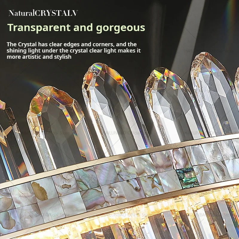 Crystal Chandelier: Modern Luxury for Living Room, Dining Room, Bedroom