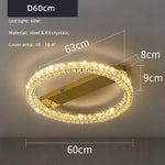 Crystal Ceiling Lights: Modern Luxury Dimmable LED Chandelier for Living Room