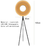 Dix Iris Pendant Light Fabric Round Ring Aesthetics Art Decor Light