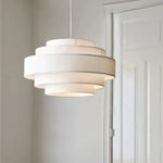Minimalist Fabric Pendant Chandelier for Bedroom and Bar - LED Ceiling Lamp