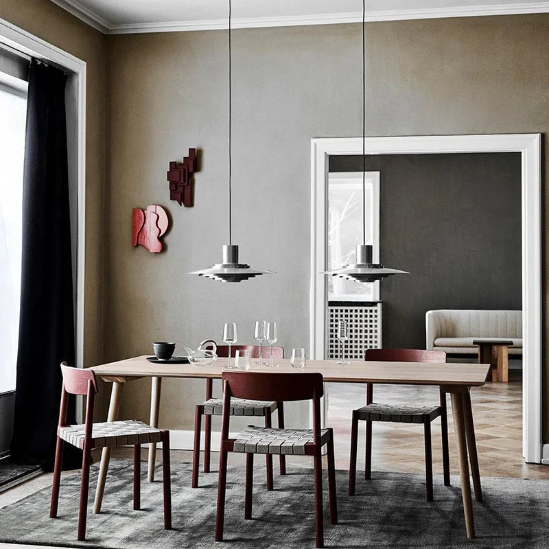 Metal Pendant Light with E27 Bulb for Dining Room and Kitchen