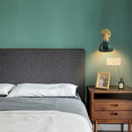 Nordic Glass LED Wall Sconce with Pull Chain Switch for Bedroom and Living Room