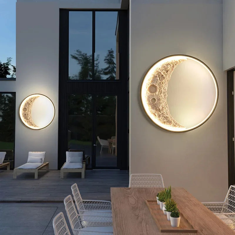 Crescent Moon Wall Lamp for Bedroom and Hallway