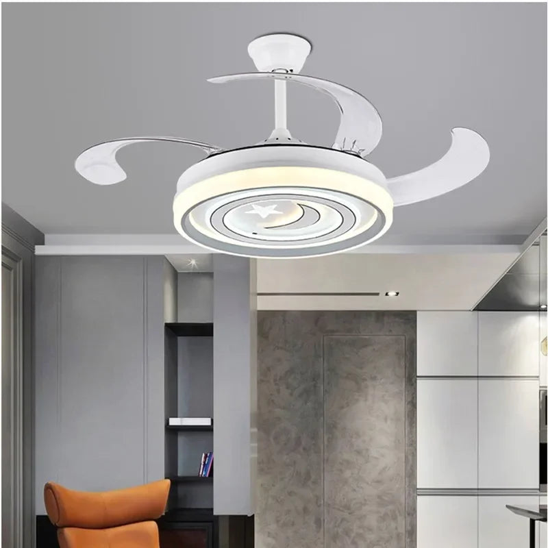 Smart Ceiling Fan Light with Remote Control & Silent Design