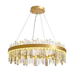 Crystal Ceiling Chandelier LED Hanging Lamps for Living Room Luxe Décor