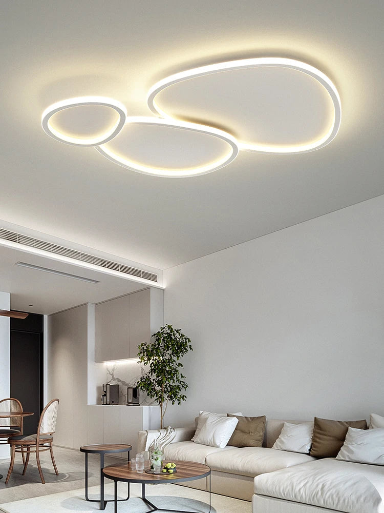 Cobblestone LED Ceiling Lights Living Room Chandelier for Modern Home Decor