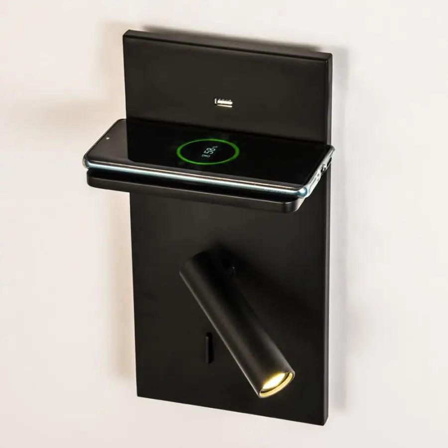 Wireless Charger Adjustable Headboard Spotlights
