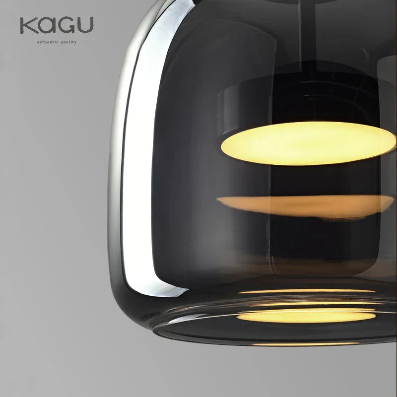 Glass Pendant Light: Nordic LED Hanging Lamp for Dining Room, Bedroom, Modern Decor