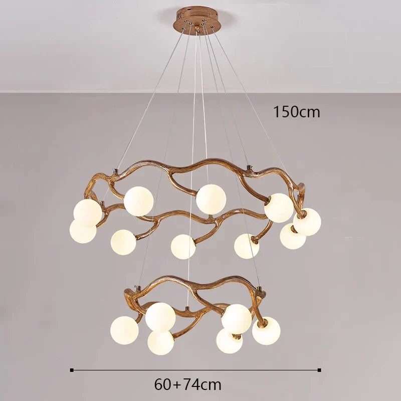 Modern LED Pendant Chandeliers for Indoor Living and Dining Room Lighting