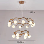 Modern LED Pendant Chandeliers for Indoor Living and Dining Room Lighting