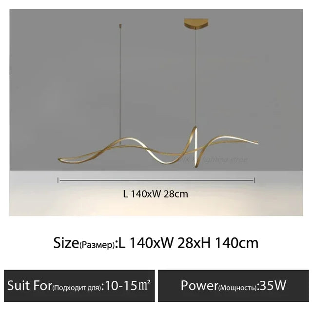 Aluminum Pendant Light Chandelier for Kitchen Dining Room Decoration