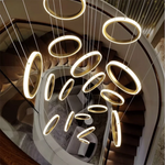Nordic Stair Chandelier Living Room Dining Pendant Lights Ceiling Indoor Lighting