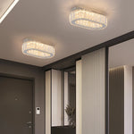 Oval Crystal LED Wall Chandelier Ceiling Lamp - Modern Home Decor