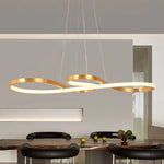 Acrylic Chandelier LED Ceiling Light Minimalist Design for Dining Room