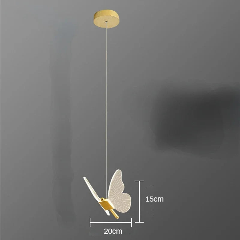 Butterfly LED Pendant Light for Bedroom and Living Room Decor