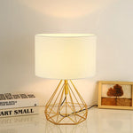 Linen Fabric LED Table Lamp Creative Gift Night Lamp