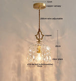 Crystal Glass LED Wall Sconce - Luxury French Stair Light for Home Decor