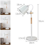 Adjustable Desk Lamp for Children's Bedroom Study, Nordic Style Black White décor