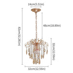 Crystal Led Pendant Light Modern Chandelier Ceiling Lamp for Living Room