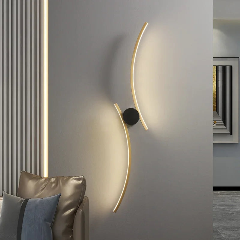 Tulip Copper Wall Lamp LED Modern Light for Bedroom Livings Room Home Decor