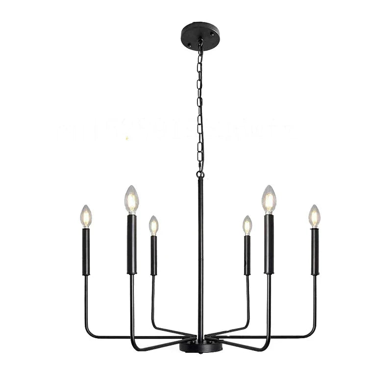 Modern Retro Chandelier Pendent Lamp LED Living Room Lighting Fixtures