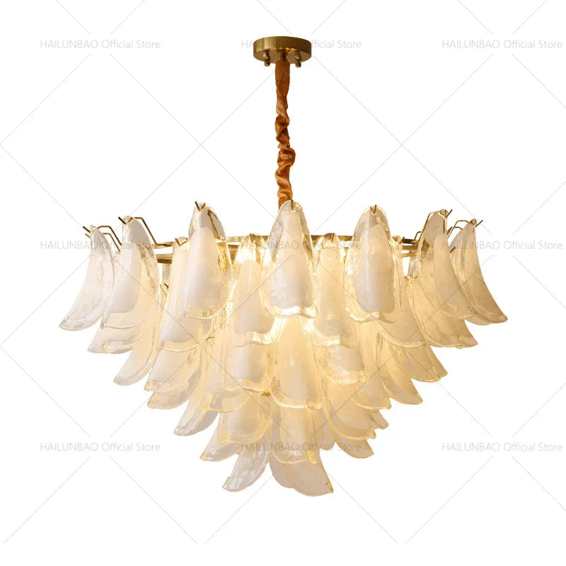 Magnolia Crystal Chandelier: Elegant French Style Dining Room Art Light