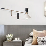 Nordic Long Arm Wall Light Sconce with Adjustable Study Reading Lamp