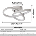 Acrylic LED Chandelier RC Dimming Modern Ceiling Lamp for Living Dining Room