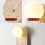 LED Wall Light Fixture Modern Living Dining Room Yellow Glass Bedside Lamp